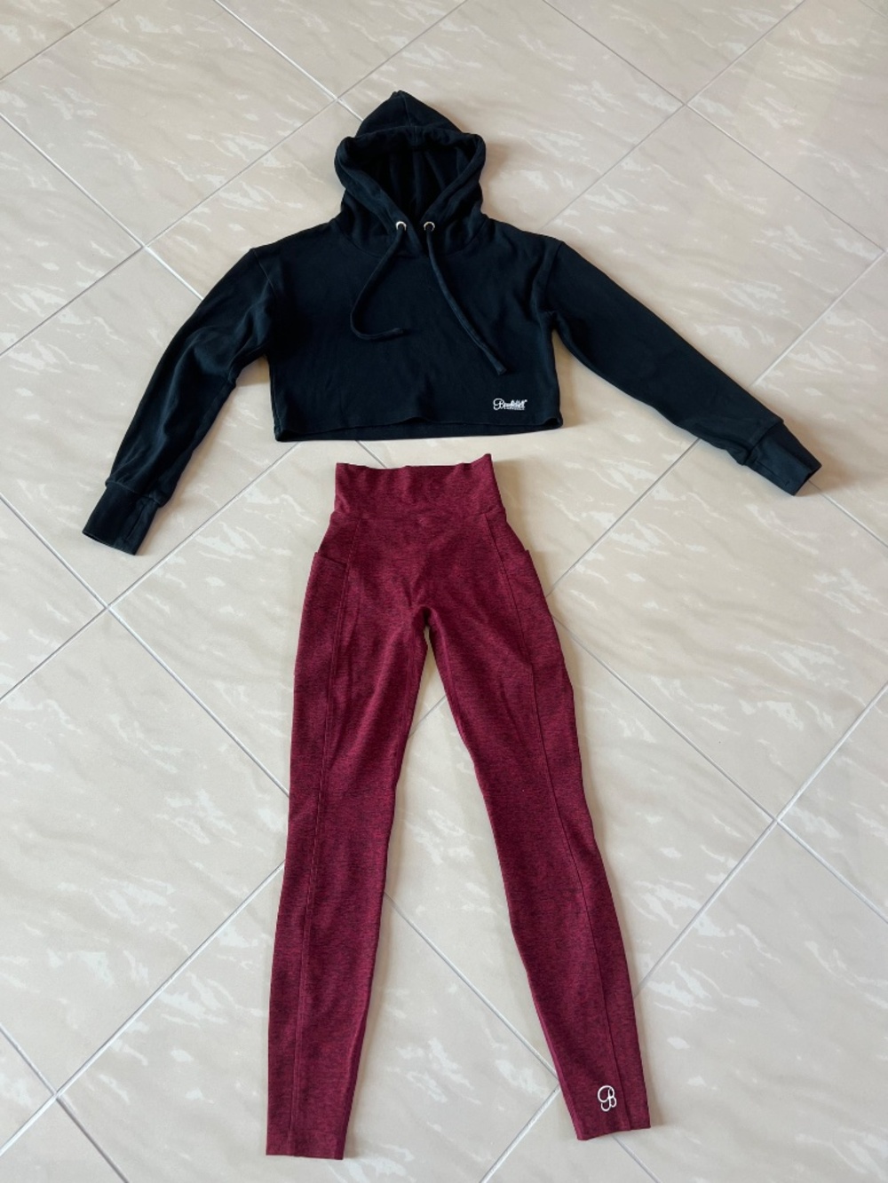 0038 Bombshell/Lululemon Crop Hoodie-S/Leggings-XS/SportBra-6
